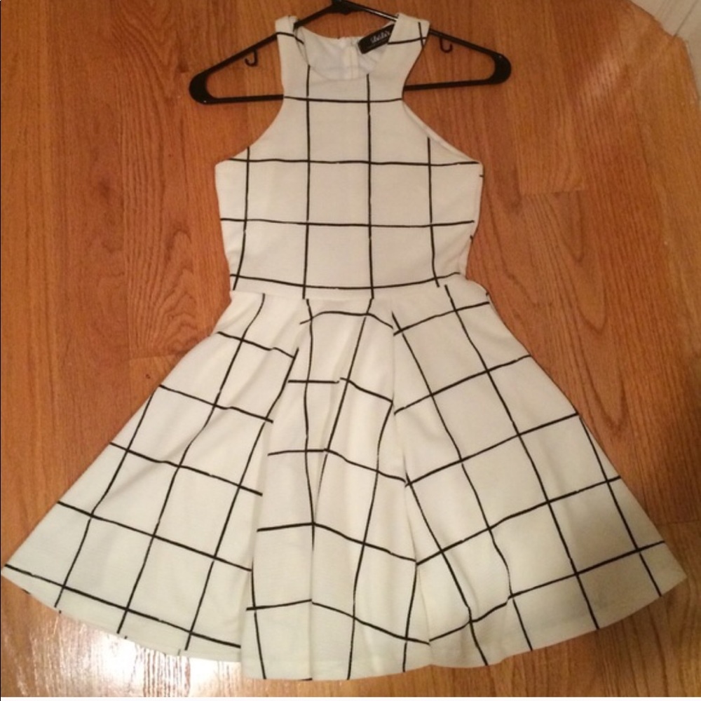 Black and White Mini Dress